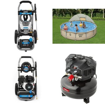 Pallet – 7 Pcs – Pressure Washers, Pools & Water Fun, Power Tools, Unsorted – Customer Returns – Hart, Coleman, Hyper Tough