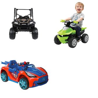 Pallet – 3 Pcs – Vehicles, Outdoor Sports – Customer Returns – Adventure Force, Spider-Man, Realtree