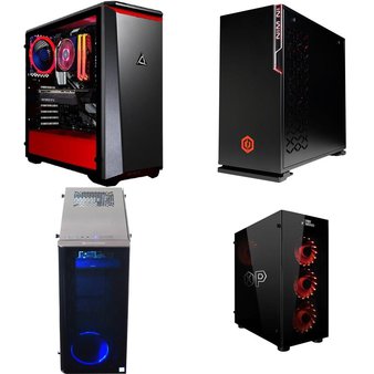7 Pcs – Desktop & All-In-One Computers – Salvage – HP, OVERPOWERED, CyberpowerPC, IBUYPOWER