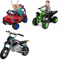 Pallet – 3 Pcs – Vehicles – Customer Returns – YAMAHA, Razor, Power Wheels