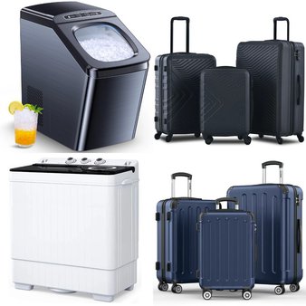 Pallet – 19 Pcs – Luggage, Ice Makers, Backpacks, Bags, Wallets & Accessories, Laundry – Customer Returns – Zimtown, Travelhouse, Osoeri, Sunbee