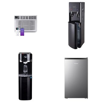 Pallet – 7 Pcs – Bar Refrigerators & Water Coolers, Air Conditioners, Refrigerators – Customer Returns – HISENSE, Great Value, Primo, WhizMax