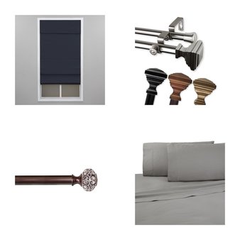 6 Pallets – 1726 Pcs – Curtains & Window Coverings, Decor, Sheets, Pillowcases & Bed Skirts, Bath – Like New or New Customer Returns – JC Penney