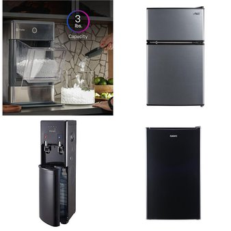 CLEARANCE! Pallet – 9 Pcs – Bar Refrigerators & Water Coolers, Refrigerators, Freezers – Customer Returns – Primo Water, Galanz, Primo, GE