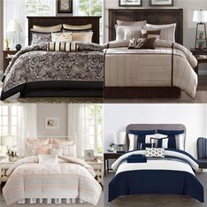 Flash Sale! 4 Pallets – 65 Pcs – Bedding, Comforters & Duvets – Like New – Private Label Home Goods, Madison Park, RIVERBROOK HOME, Chic Home
