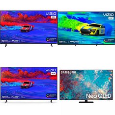 72 Pcs - LED/LCD TVs - Refurbished (GRADE A, GRADE B) - VIZIO, Samsung, LG, Sony