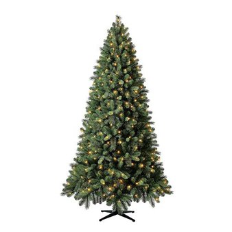 Evergreen Classics TG76P4751D17 Pre-Lit Norwich Spruce Quick Set Artificial Christmas Tree, 7.5′, Color-Changing Lights – Brand New