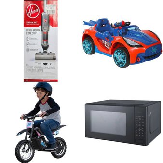 Pallet – 20 Pcs – Vehicles, Fans, Patio, Vacuums – Overstock – Honeywell, Mainstays, Spider-Man