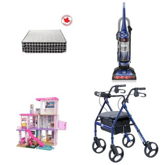 Pallet – 23 Pcs – Dolls, Mattresses, Pretend & Dress-Up, Decorations & Favors – Open Box Customer Returns – Holiday Time, Zinus, Barbie, Intex
