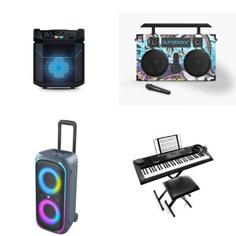 Pallet – 18 Pcs – Portable Speakers, Powered, Speakers, Boombox – Customer Returns – ION Audio, Alesis, onn., Bumpboxx