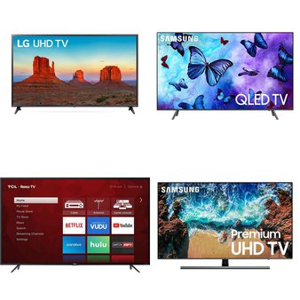 9 Pcs – LED/LCD TVs (58″ – 65″) – Refurbished (GRADE A, No Stand) – Samsung, LG, TCL, HISENSE