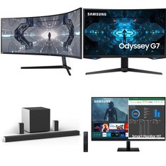 Pallet - 39 Pcs - Monitors, DVD & Blu-ray Players, Audio Headsets, Microsoft - Damaged / Missing Parts / Tested NOT WORKING - Samsung, LG, Philips, Sony