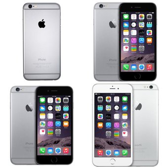 10 Pcs – Apple iPhone 6 – Refurbished (GRADE B – Unlocked) – Models: MG4W2LL/ARW, 3A021LL/A, MG632LL/A, MG4P2LL/A
