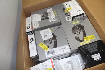 1 Parcel Box – 25 Pcs – Over Ear Headphones – OPEN BOX UNTESTED RETURNS – Walmart