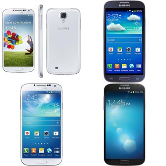 69 Pcs – Samsung Galaxy S4 Smartphones – Tested Not Working – Models: VZW-SCHI545KPP, SGH-M919 – White Frost – T-Mobile, STSAS975GP4P, SGH-I337 – White – ATT