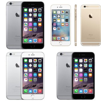 6 Pcs – Apple iPhone 6 – Refurbished (GRADE A – Unlocked) – Models: 3A021LL/A, MG4W2LL/ARW, MG5Y2LL/A, MG5X2LL/A