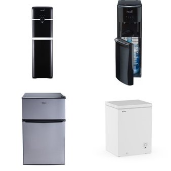 CLEARANCE! Pallet – 9 Pcs – Bar Refrigerators & Water Coolers, Freezers, Fireplaces – Customer Returns – Primo Water, HISENSE, Primo, ONLINE