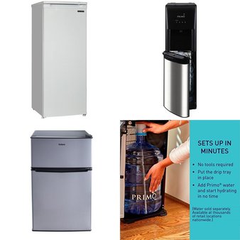 Pallet – 5 Pcs – Bar Refrigerators & Water Coolers, Freezers – Customer Returns – Primo, Thomson, Galanz