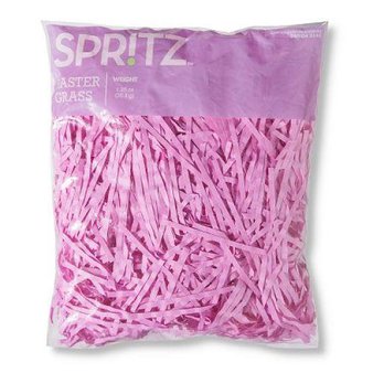 100 Pcs – Spritz Easter Grass – Crinkle Shred Pink – New, Open Box Like New – Retail Ready