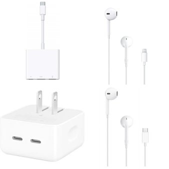 Case Pack – 49 Pcs – In Ear Headphones, Power Adapters & Chargers, Other – Customer Returns – Apple