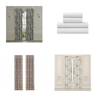 6 Pallets – 2442 Pcs – Curtains & Window Coverings, Sheets, Pillowcases & Bed Skirts, Decor, Bath – Like New or New Customer Returns – JC Penney