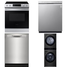4 Pcs - Dishwashers - Like New, New Damaged Box - LG, Samsung, Frigidaire