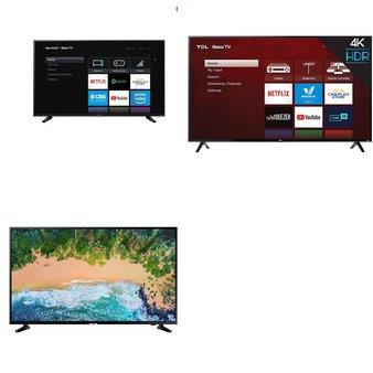 8 Pcs – LED/LCD TVs (58″ – 65″) – Refurbished (GRADE A) – SHARP, Samsung, TCL