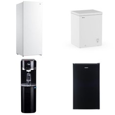 Pallet - 7 Pcs - Freezers, Bar Refrigerators & Water Coolers, Refrigerators - Customer Returns - HISENSE, Great Value, Arctic King, Galanz