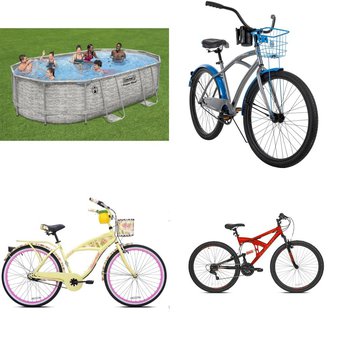 CLEARANCE! Pallet – 7 Pcs – Cycling & Bicycles, Pools & Water Fun – Overstock – Huffy, Margaritaville