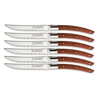 Clearance! 50 Pcs – Laguiole 0973049 Trudeau Steak Knives Set of 6 – Rosewood – New