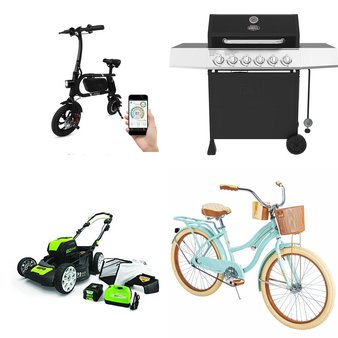 Pallet – 9 Pcs – Cycling & Bicycles, Vehicles, Grills & Outdoor Cooking, Mowers – Overstock – Huffy, Kent, Swagtron