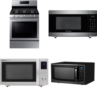 6 Pcs – Appliances – Microwaves, Ovens / Ranges – New – Hamilton Beach, Samsung, Frigidaire, SHARP
