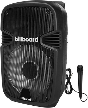 10 Pcs – Billboard Party Pro Bluetooth Powered Speaker – Wired Microphone Huge Sound USB TF Card and 1/4″ Mic Inputs – Refurbished (GRADE A, GRADE B)