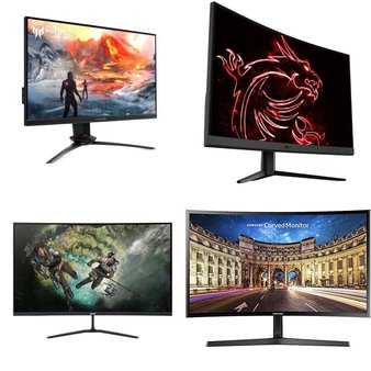Pallet – 22 Pcs – Monitors – Damaged / Missing Parts / Tested NOT WORKING – Samsung, ACER, MSI, LG