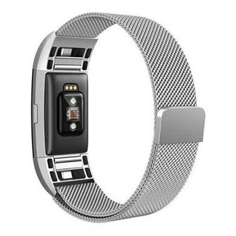 28 Pcs – North Charge 2 Milanese Loop Fitness Monitor Strap – Silver – New, Open Box Like New, Like New – Retail Ready