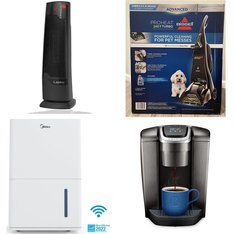 Pallet - 14 Pcs - Heaters, Humidifiers / De-Humidifiers, Vacuums, Drip Brewers / Perculators - Overstock - Lasko, Midea, Bissell