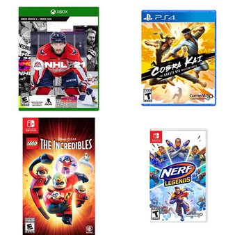 21 Pcs – Video Games – New – NHL 21 (Xbox One), LEGO The Incredibles (NS), UNCHARTED The Nathan Drake Collection, Cobra Kai Karate Kid Saga (PlayStation 4)