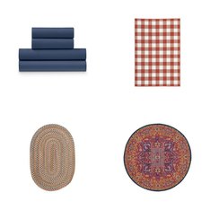 6 Pallets - 871 Pcs - Rugs & Mats, Curtains & Window Coverings, Exercise & Fitness, Bedding Sets - Mixed Conditions - Unmanifested Home, Window, and Rugs, Iconic, Sun Zero, North Pole Trading Co