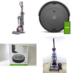 Pallet - 13 Pcs - Vacuums - Damaged / Missing Parts / Tested NOT WORKING - Bissell, iRobot Roomba, Dyson, iRobot