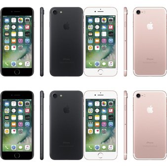 23 Pcs – Apple iPhone 7 – Refurbished (GRADE A – Unlocked) – Models: 3C211C/A, 3C211V/A, MN912VC/A, MN8K2LL/A – B