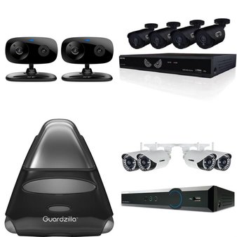 6 Pcs – Security Cameras & Surveillance Systems – Tested Not Working – Night Owl, Lorex, Guardzilla, Motorola