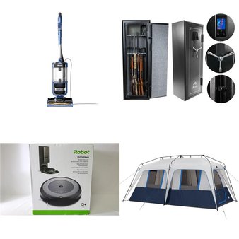 Pallet – 12 Pcs – Vacuums, Camping & Hiking, Patio, Outdoor Sports – Customer Returns – Ozark Trail, Shark, iRobot Roomba, Machir
