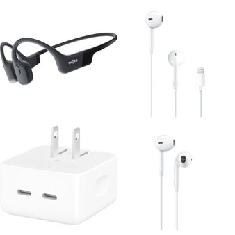 Case Pack – 36 Pcs – In Ear Headphones, Power Adapters & Chargers – Customer Returns – Apple, Shokz
