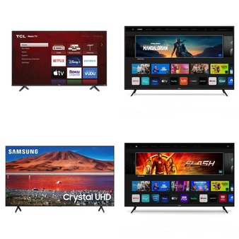 72 Pcs – LED/LCD TVs – Refurbished (GRADE A, GRADE B) – VIZIO, Samsung, TCL, Onn