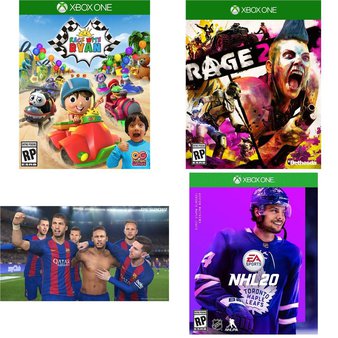 33 Pcs – Microsoft Video Games – Open Box Like New, Used, New Damaged Box, Like New, New – Race with Ryan – Xbox One, Pro Evolution Soccer 2017 (Xbox One) Standard Edit, NHL 20 (XBOX One), Rage 2 – Xbox One Standard Edition (Video Game)