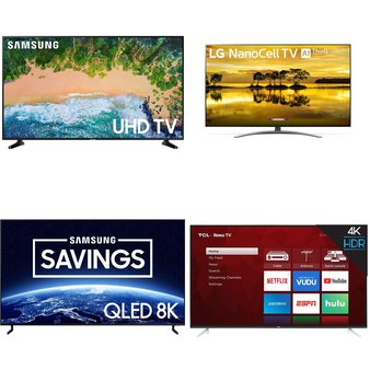 9 Pcs – LED/LCD TVs – Brand New – Samsung, VIZIO, LG, TCL