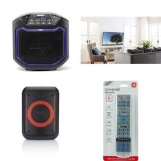 Pallet - 77 Pcs - Accessories, Portable Speakers, Projector, Receivers, CD Players, Turntables - Customer Returns - Onn, ION Audio, GE, onn.