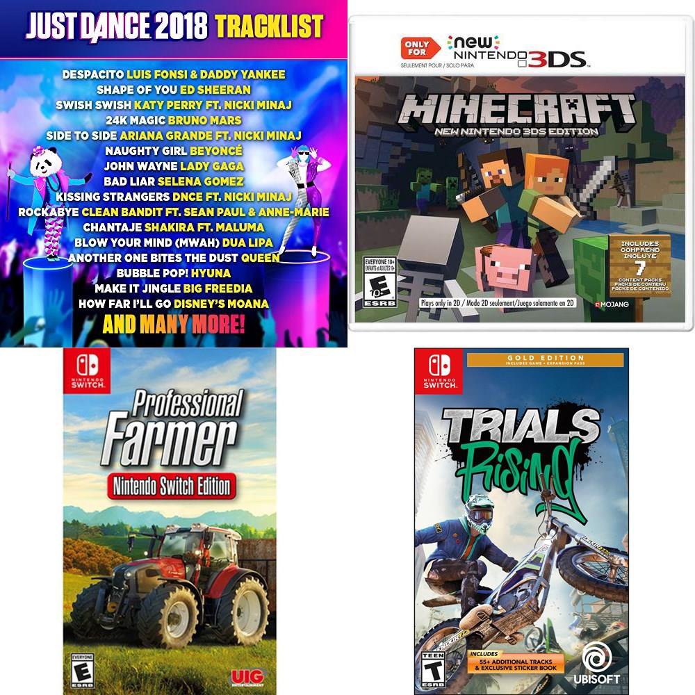 41 Pcs Sony Video Games Used Like New New Just Dance 18 Wii U Trials Rising Gold Edition Ns Professional Farmer Nintendo Switch Edition Nsw Minecraft New Nintendo 3ds Edition 3ds