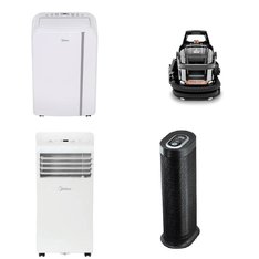 Pallet - 14 Pcs - Vacuums, Air Conditioners - Open Box Customer Returns - Bissell, Midea, Honeywell, Crock-Pot