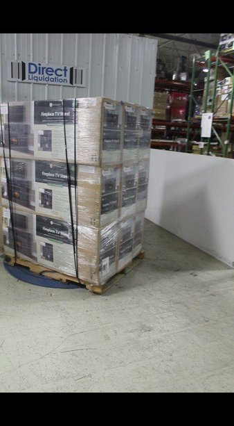 3 Pallets – 27 Pcs – New TV Stands, Wall Mounts & Entertainment Centers – New and New Damaged Box – Walmart